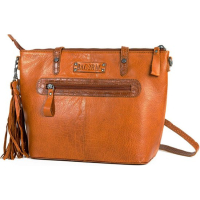 Bag2Bag leren tas, model Evora Porto Cognac