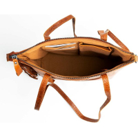 Bag2Bag leren tas, model Evora Porto Cognac