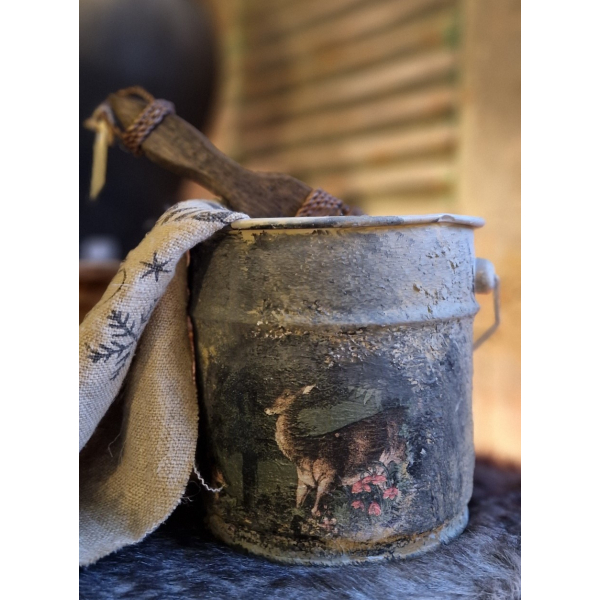 Decoratie emmertje hertjes