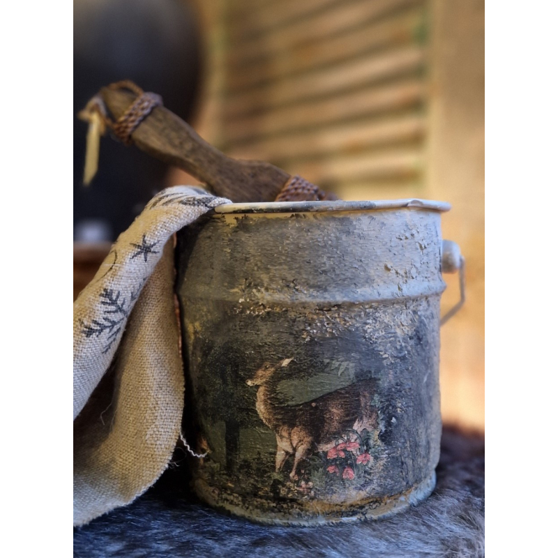 Decoratie emmertje hertjes