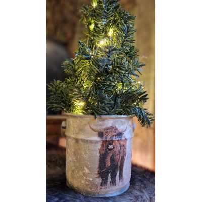 Decoratie emmertje hooglander