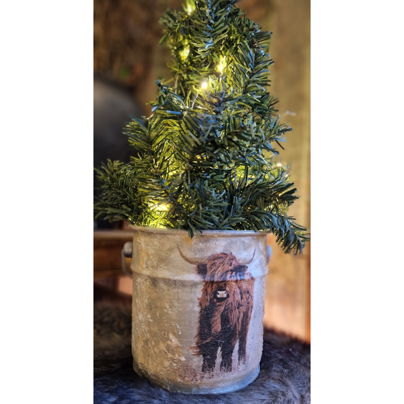 Decoratie emmertje hooglander