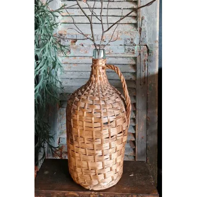 Mooie fles met bekleding