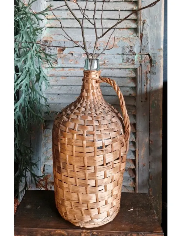 Mooie fles met bekleding