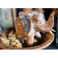 Houtsnijwerk olifant