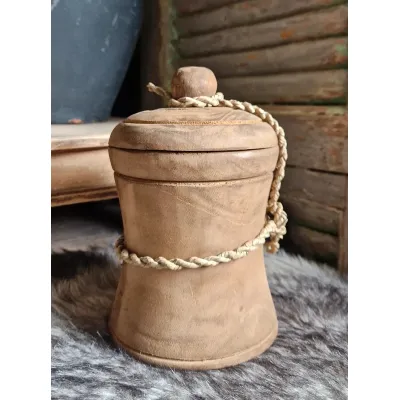 Handgemaakte houten pot 2
