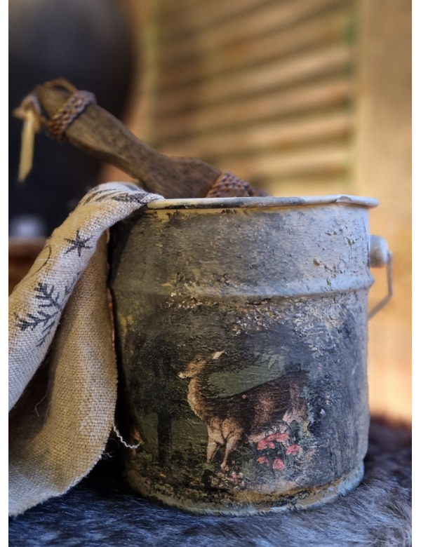 Decoratie emmertje hertjes