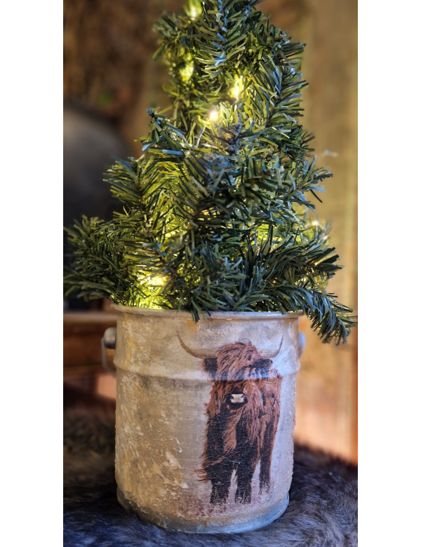 Decoratie emmertje hooglander