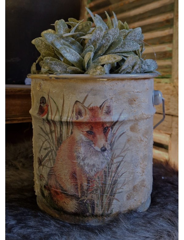Decoratie emmertje vosje