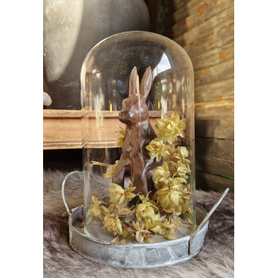 Stolpje met metalen plateau