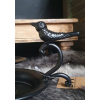 Kandelaar metaal met vogeltje