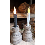 LED kaarsen in zwart of wit