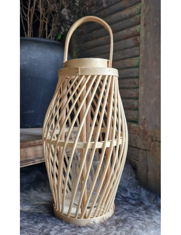 Houten windlicht