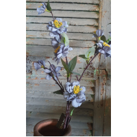 Tak blauw/paarse bloemen