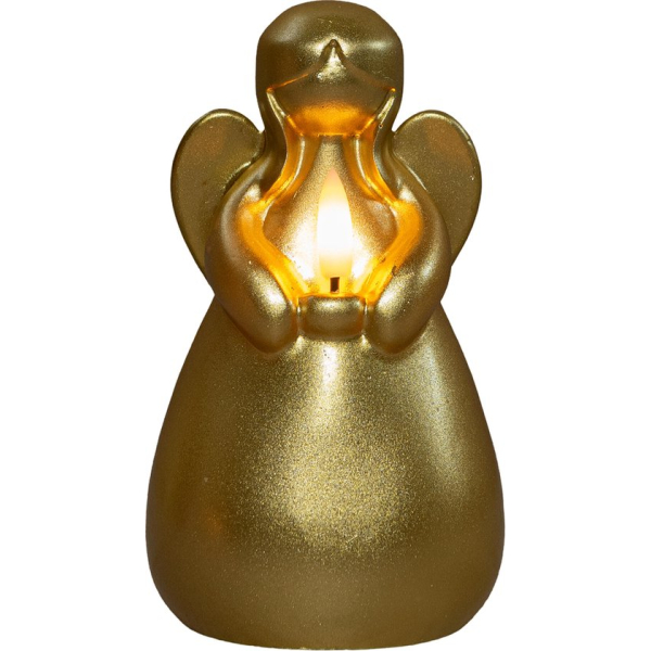 Engel LED kaars goud