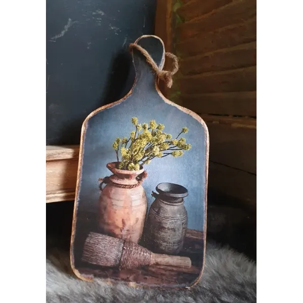 Houten decoratief bordje