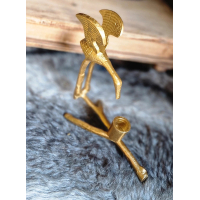 Goudkleurige kandelaar vogel 