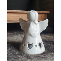 Keramieken engeltje met lichtje