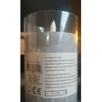 LED kaars marmerlook 12,5 cm