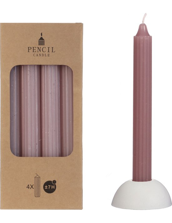 Kaarsen mauve roze Kaarsen mauve roze