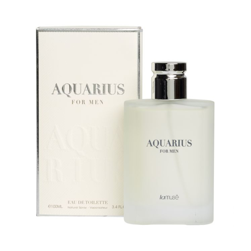 LaMusê by Lattafa Eau de Toilette Spray Heren Aquarius 100ml, Dupe Acqua di Giò, Giorgio Armani