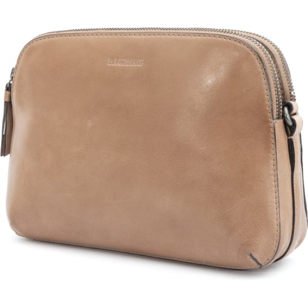 Bag2Bag leren tas, model Hughes Mushroom