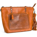 Bag2Bag leren tas, model Evora Porto Cognac