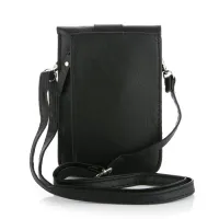 Telefoontasje zwart met kwast