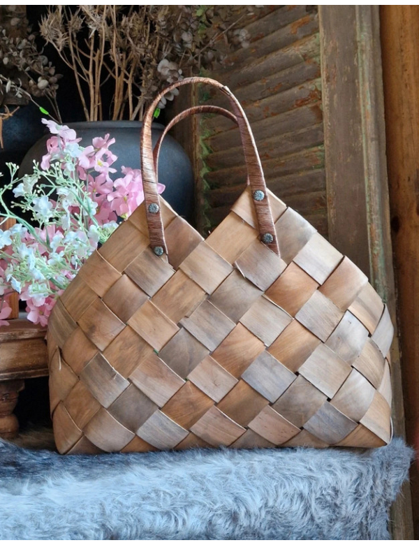 Handgemaakte decoratie tas, maat M